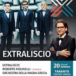 STAGIONE ORCHESTRALE 2021-2022 – Extraliscio con l’Orchestra della Magna Grecia, giovedì 20 gennaio al teatro Orfeo di Taranto